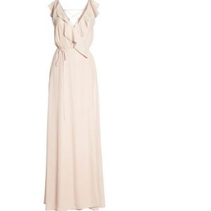 WAFY Jamie Ruffle Wrap Gown